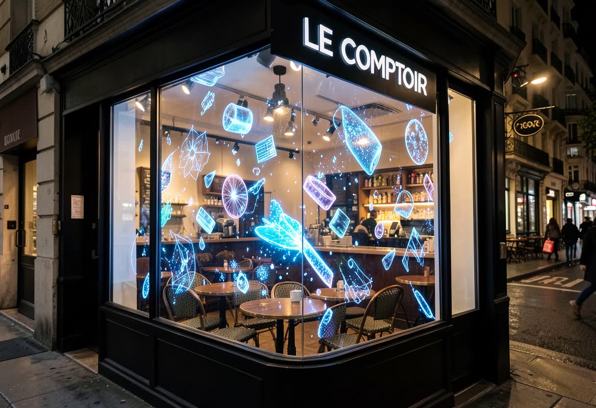 Écran LED transparent