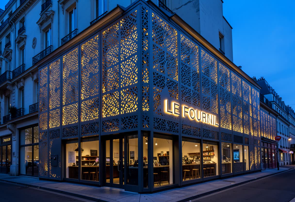 Tôle ajourée lumineuse